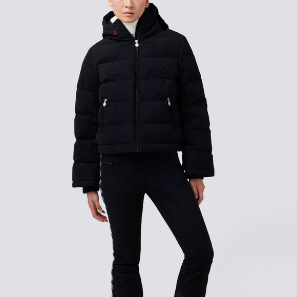 Perfect moment polar flare quilted corduroy hooded ski down jacket - Picture 2 of 7